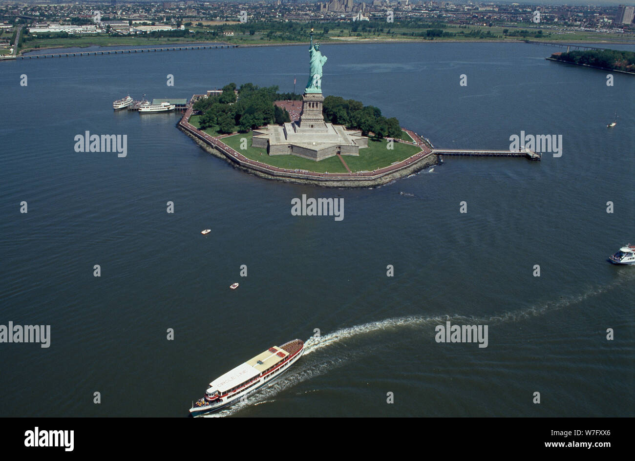 Aerial view of the Statue of Liberty, New York Stock Photo - Alamy