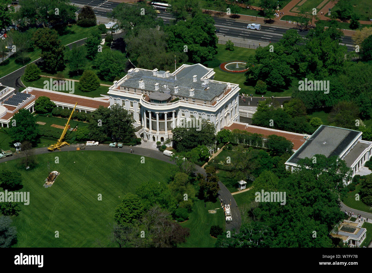 white house top view