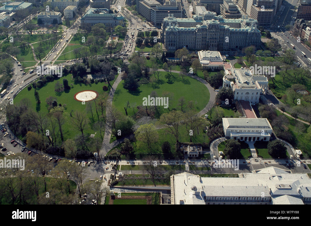 Aerial view of the White House, Washington, D.C Stock Photo - Alamy