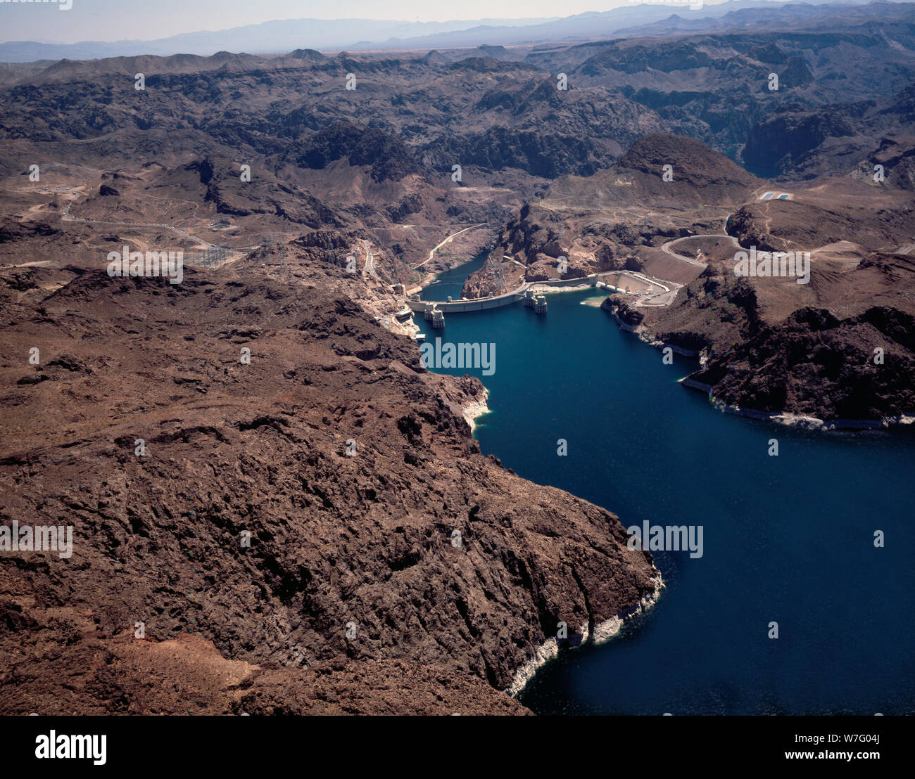 Aerial Views Of Lake Mead National Recreation Area Formed When Hoover