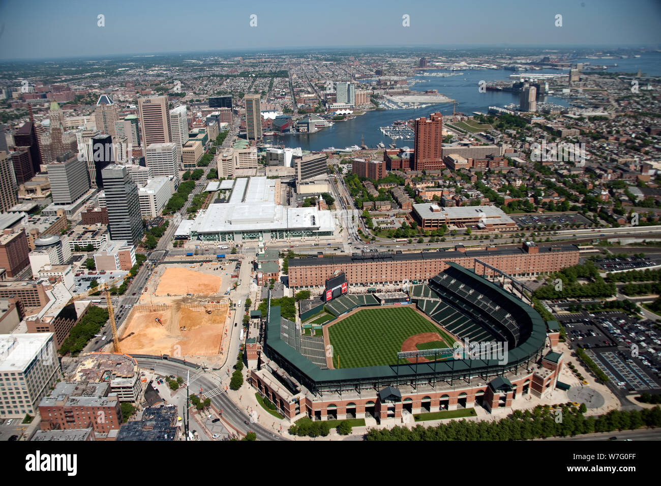 Aerial, Camden Yards Stadium, Baltimore, Maryland