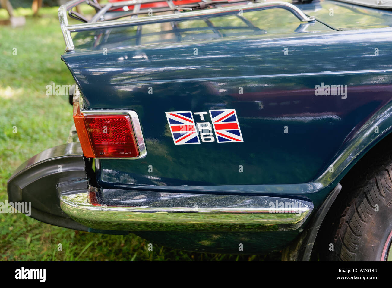 Triumph TR6 Union Jack Logo Permit Holder