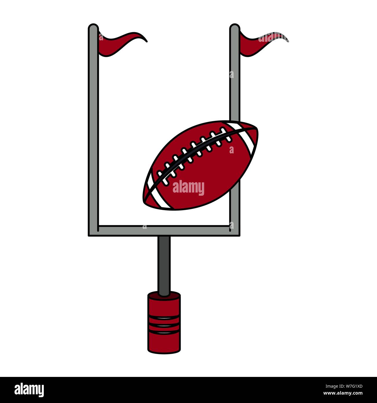american-football-sport-game-cartoon-stock-vector-image-art-alamy