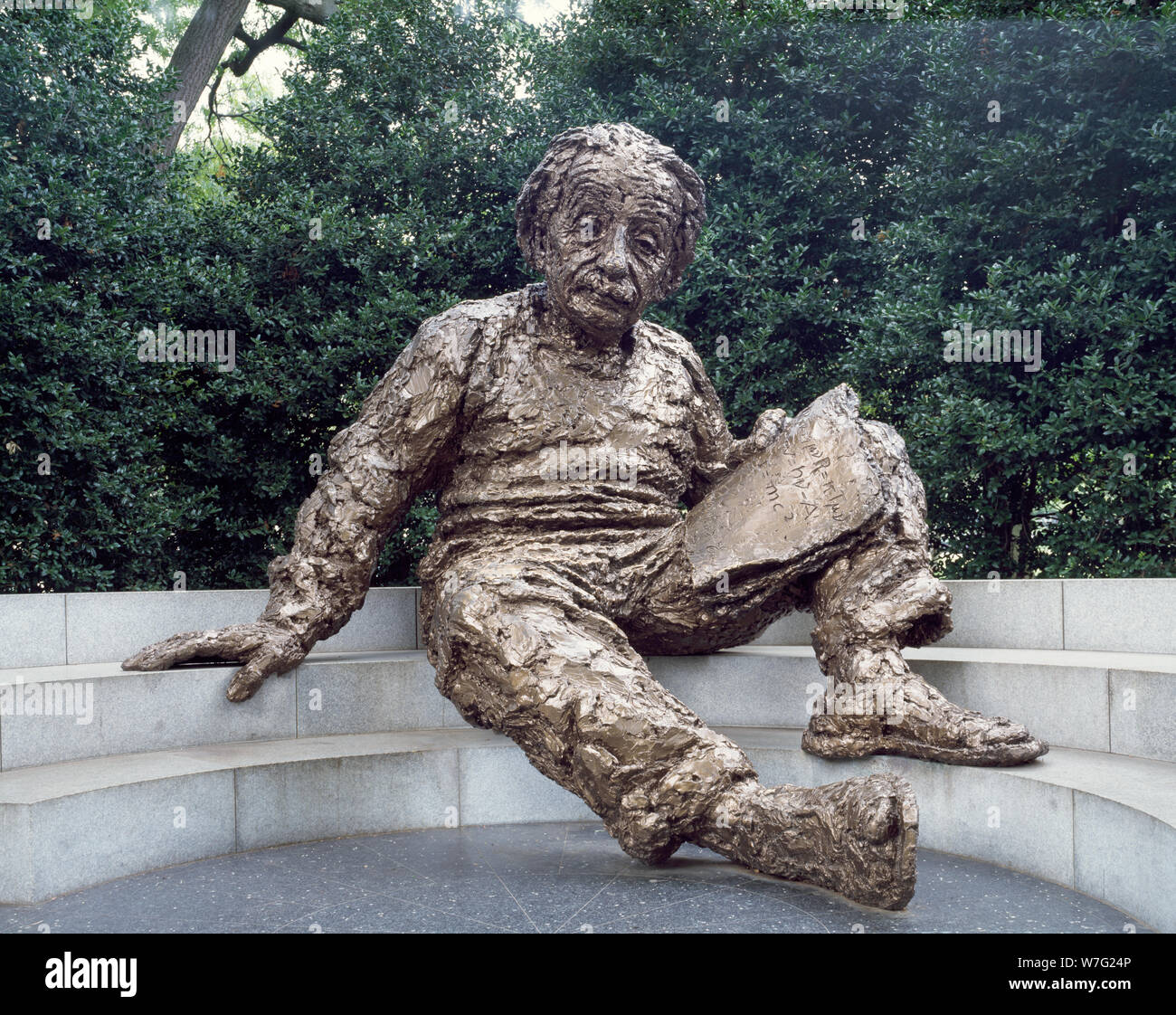 Albert Einstein memorial situated in an elm and holly grove in the ...