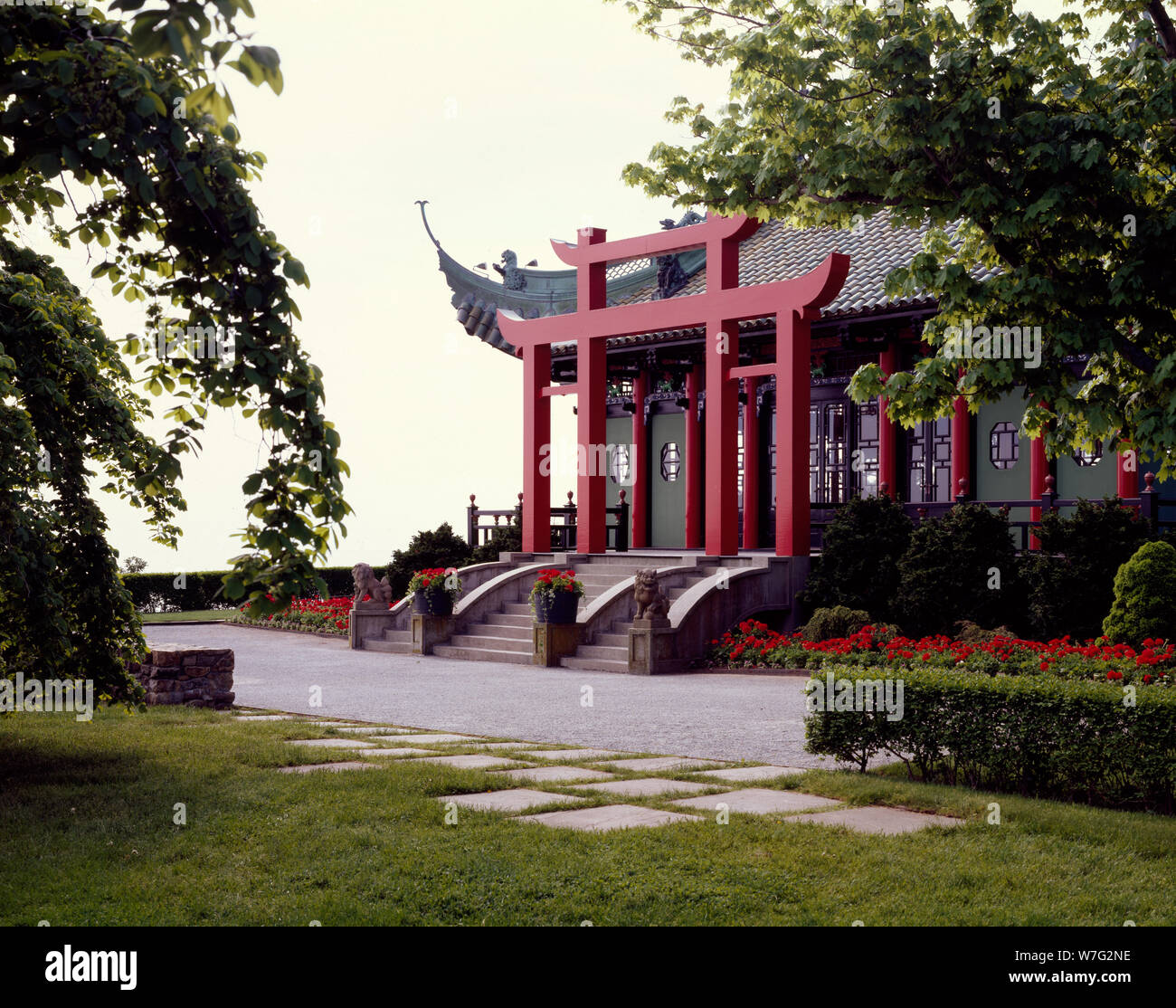 Alva Vanderbilt's tea house behind the Vanderbilts' sumptuous Marble