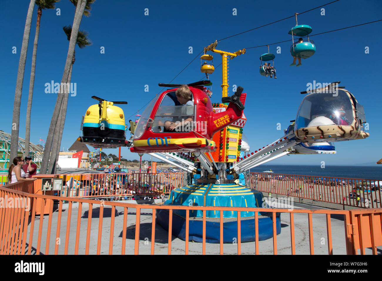 Amusement park ride in Santa Cruz the county seat and largest