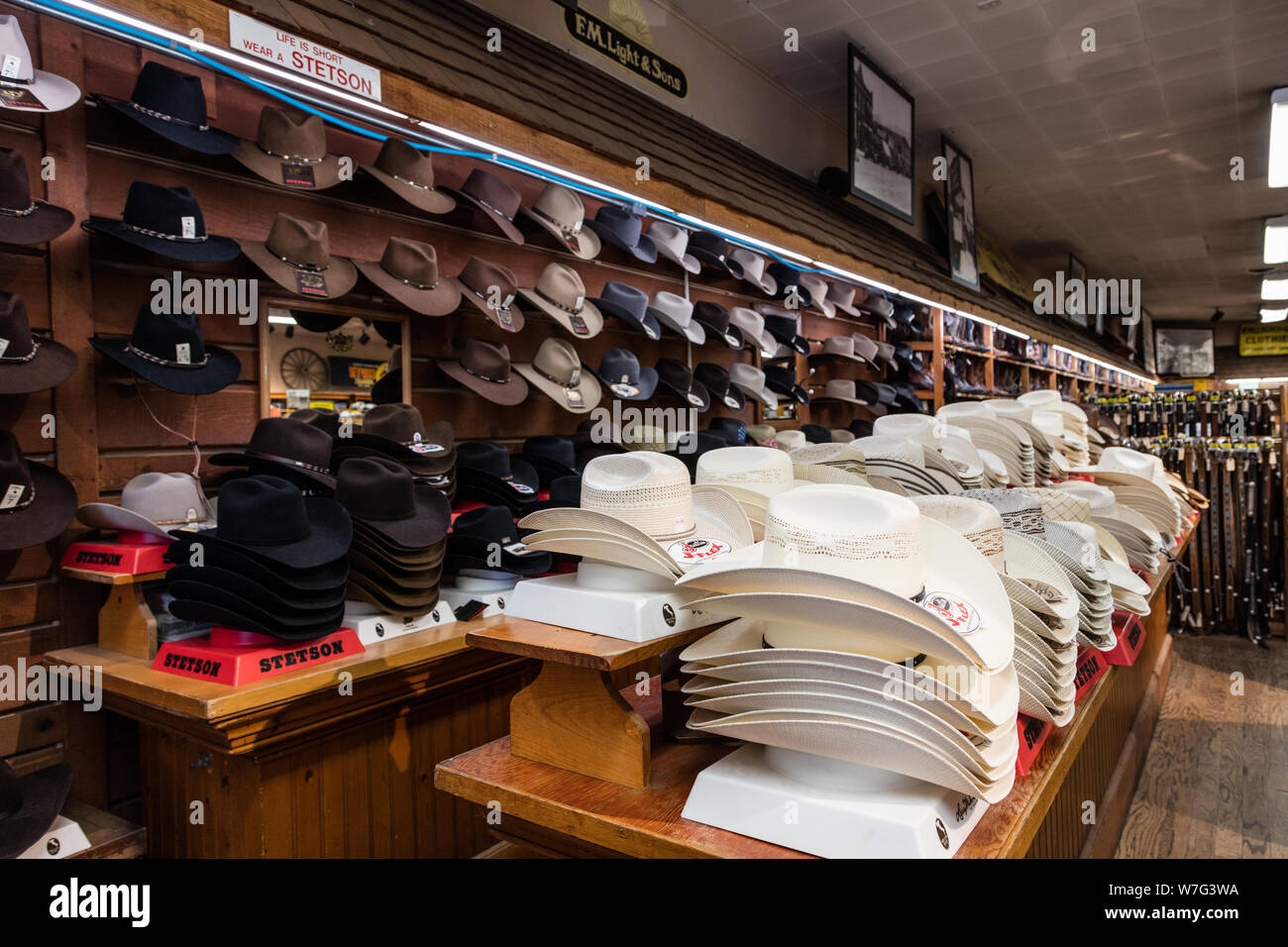 Cowboy hats western wear store hires stock photography and images Alamy