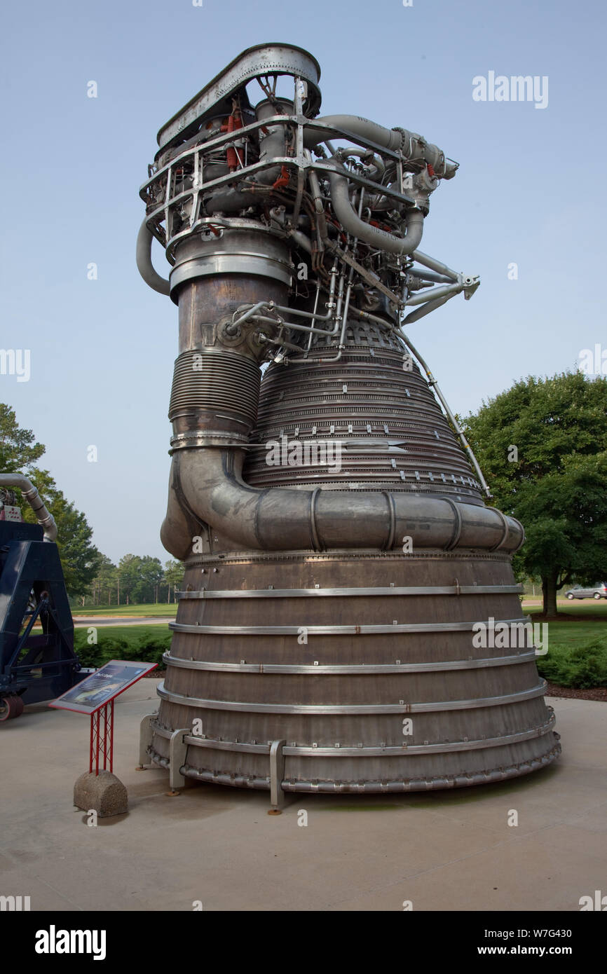 Suttle Redstone An exhibit of the F-1 engine used in the space shuttle at the George C ...