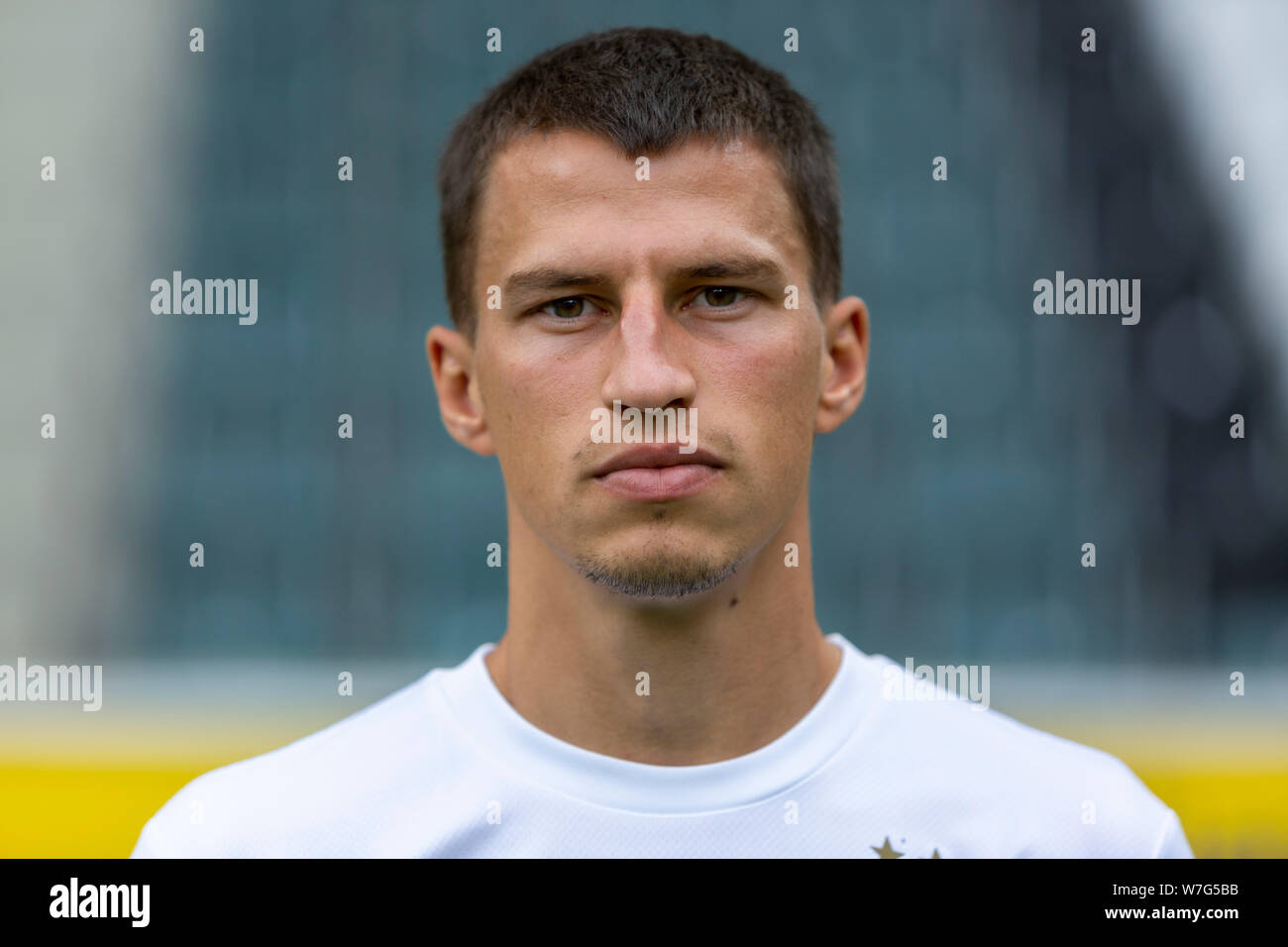 football, Bundesliga, 2019/2020, Borussia Moenchengladbach, press photo shooting, portrait, Stefan Lainer Stock Photo