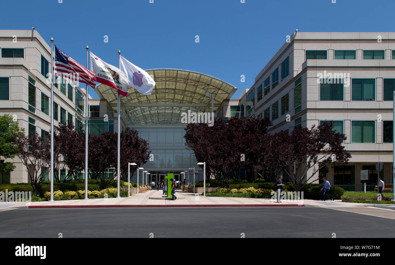 Apple Campus, Cupertino, California Stock Photo Alamy