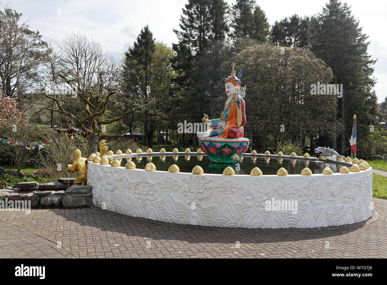 Kagyu Samye Ling Monastery and Tibetan Centre - Guru Rinpoche Stock Photo