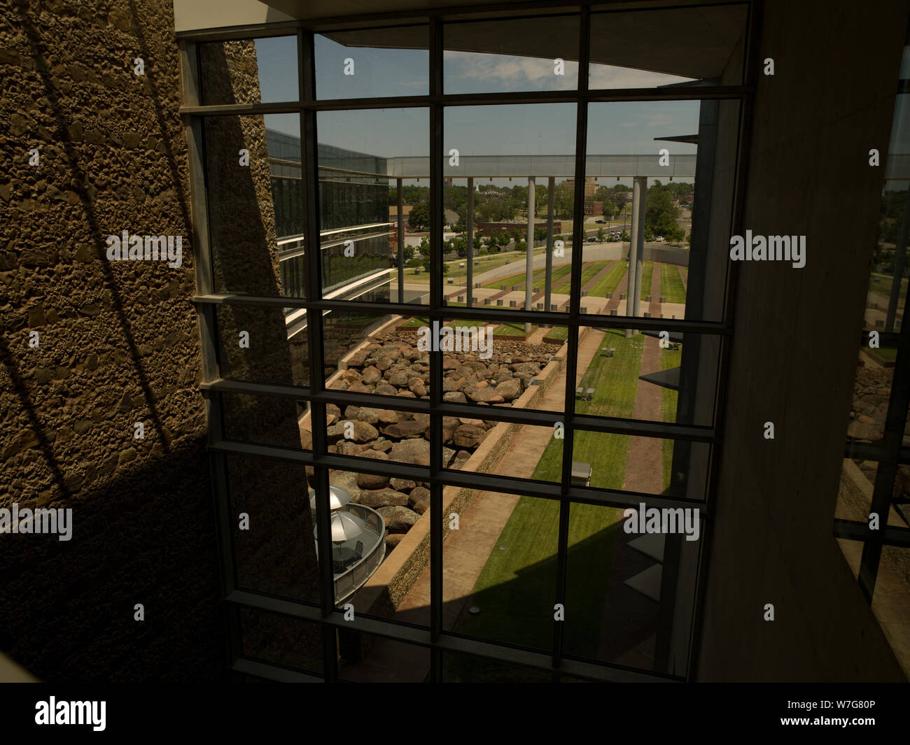 Architectural art Foundation at Federal Building, Oklahoma City