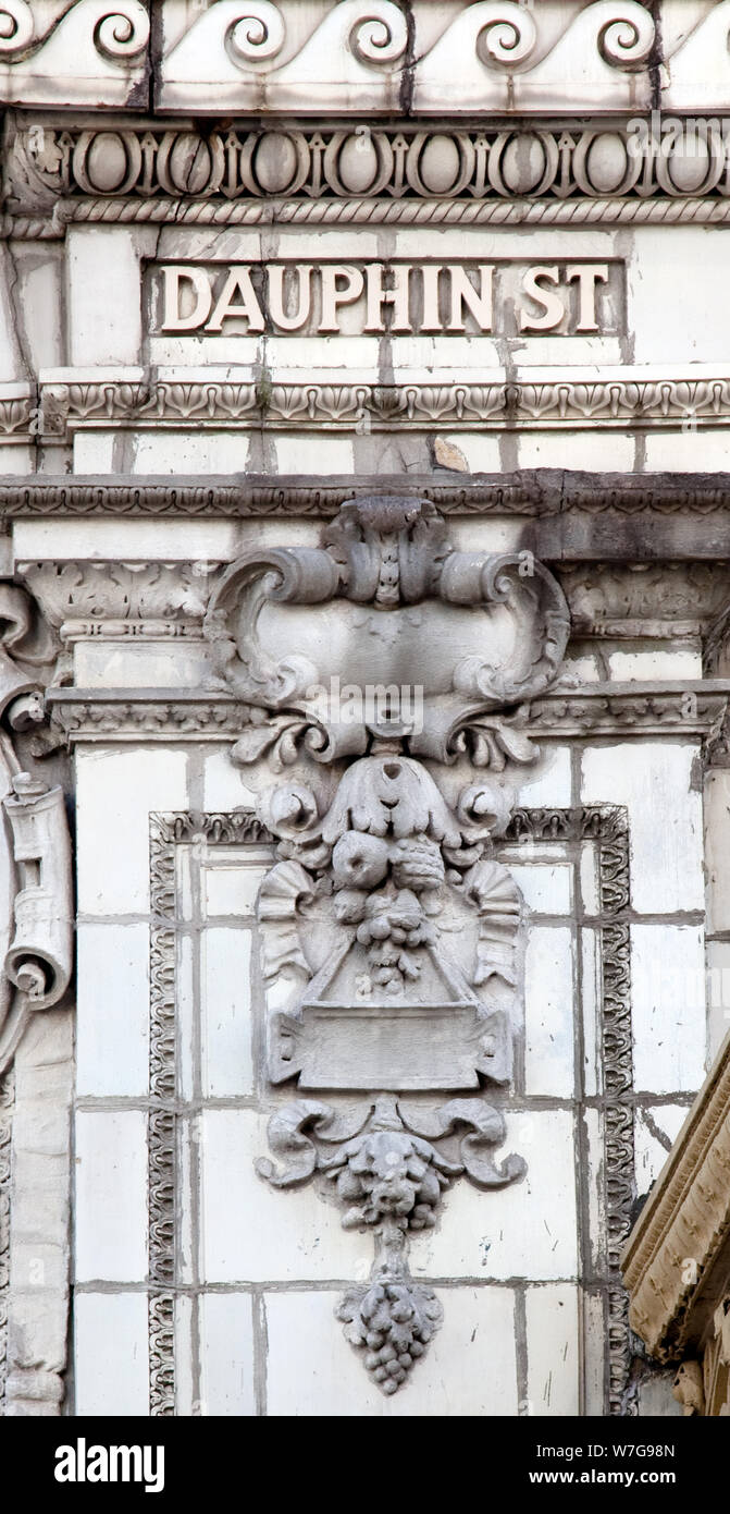 Architectural detail dauphin street mobile alabama stock photo alamy