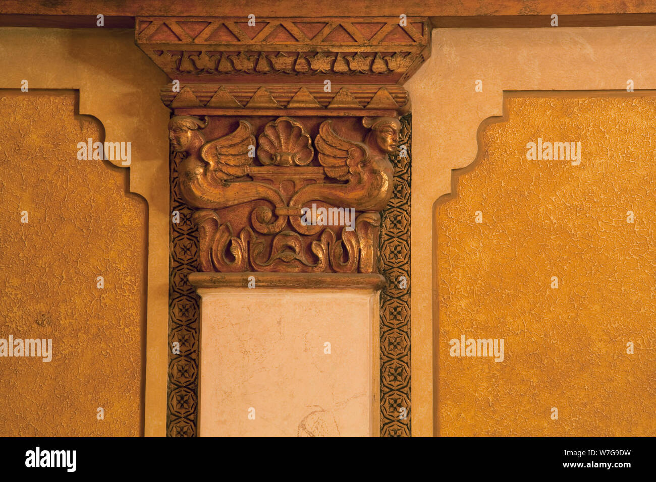 Architectural detail, interior, Alabama Theatre, Birmingham, Alabama ...