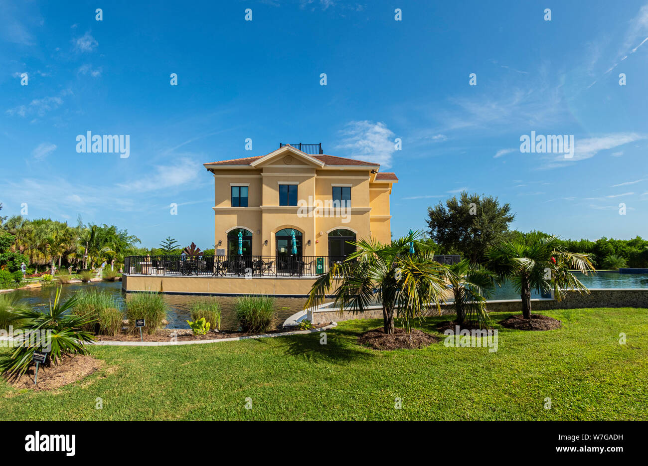 Peace River Botanical & Sculpture Gardens in Punta Gorda Florida Stock