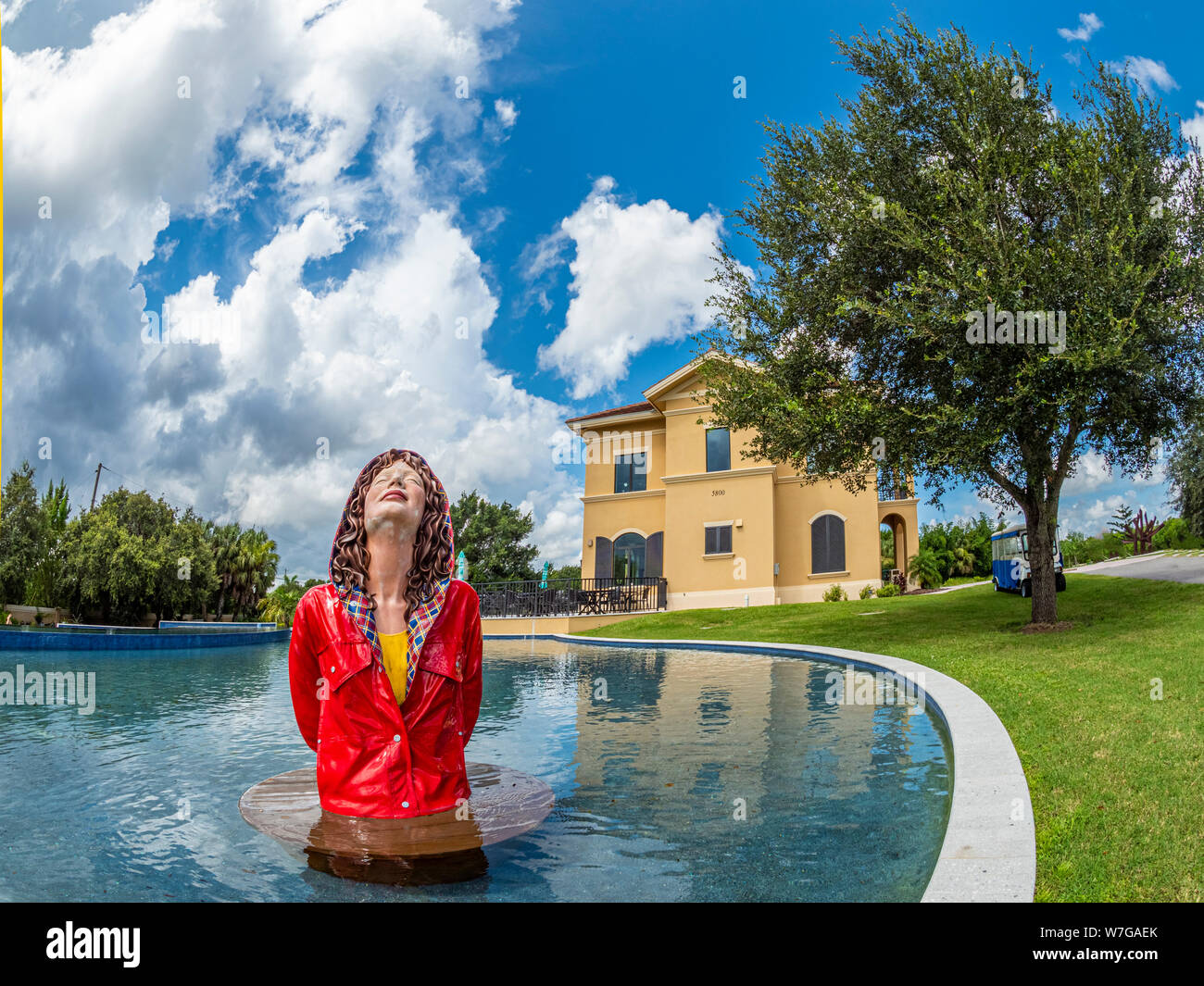 Peace River Botanical & Sculpture Gardens in Punta Gorda Florida Stock