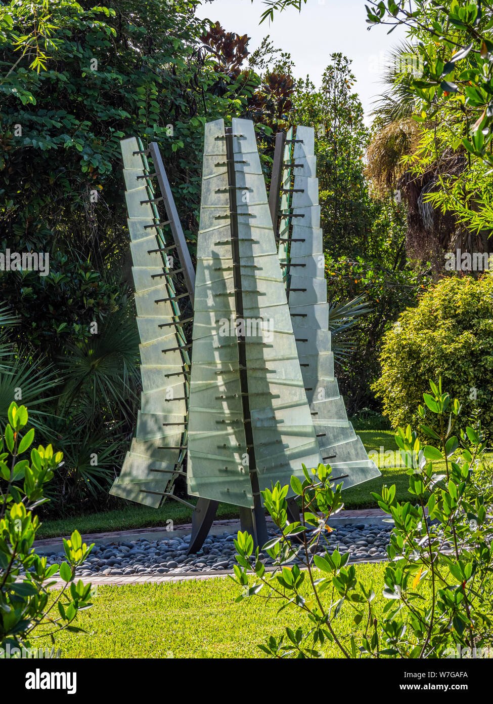 Peace River Botanical & Sculpture Gardens in Punta Gorda Florida Stock Photo