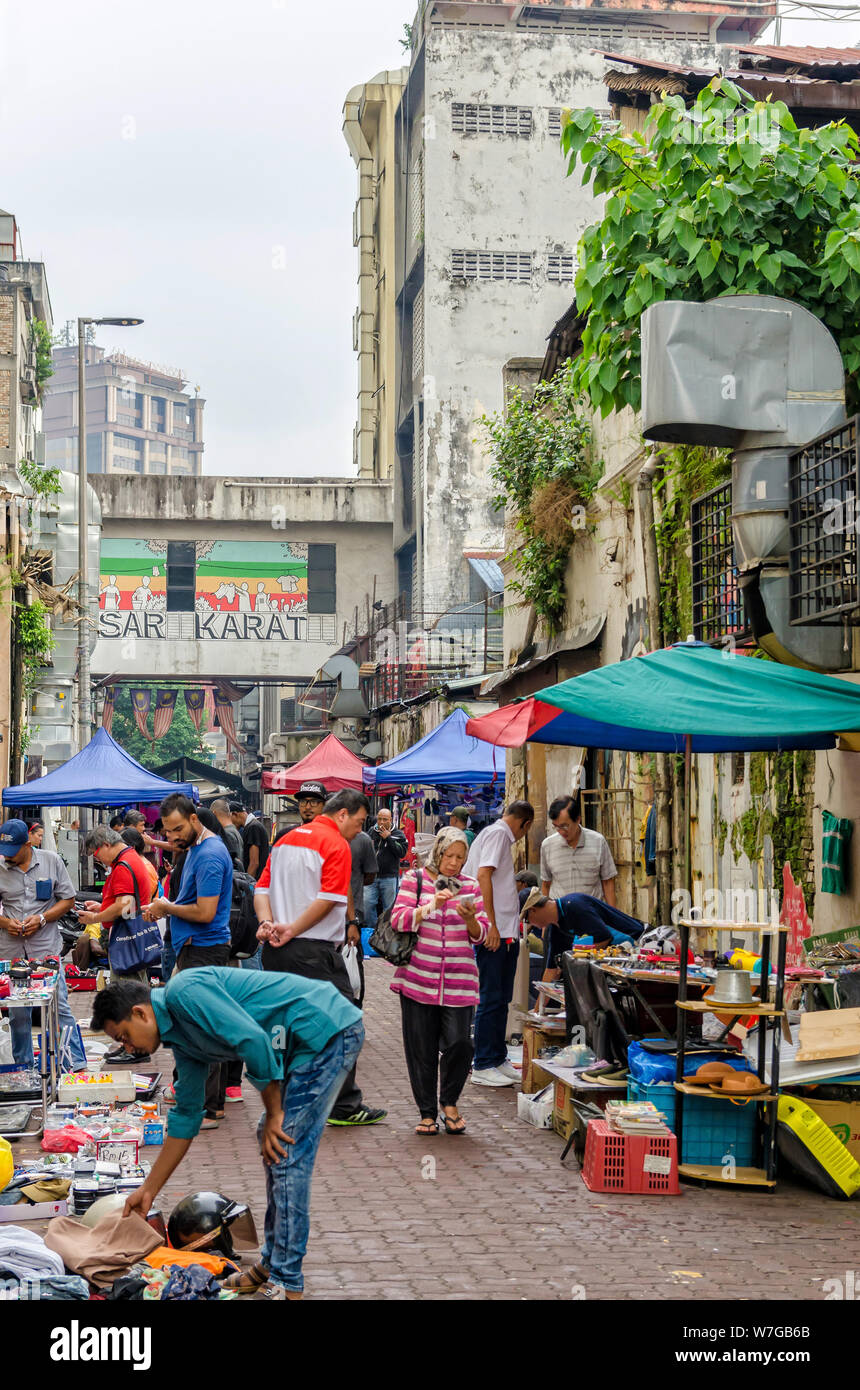 Kuala Lumpur,Malaysia  August 5,2019  Pasar Karat is the flea market