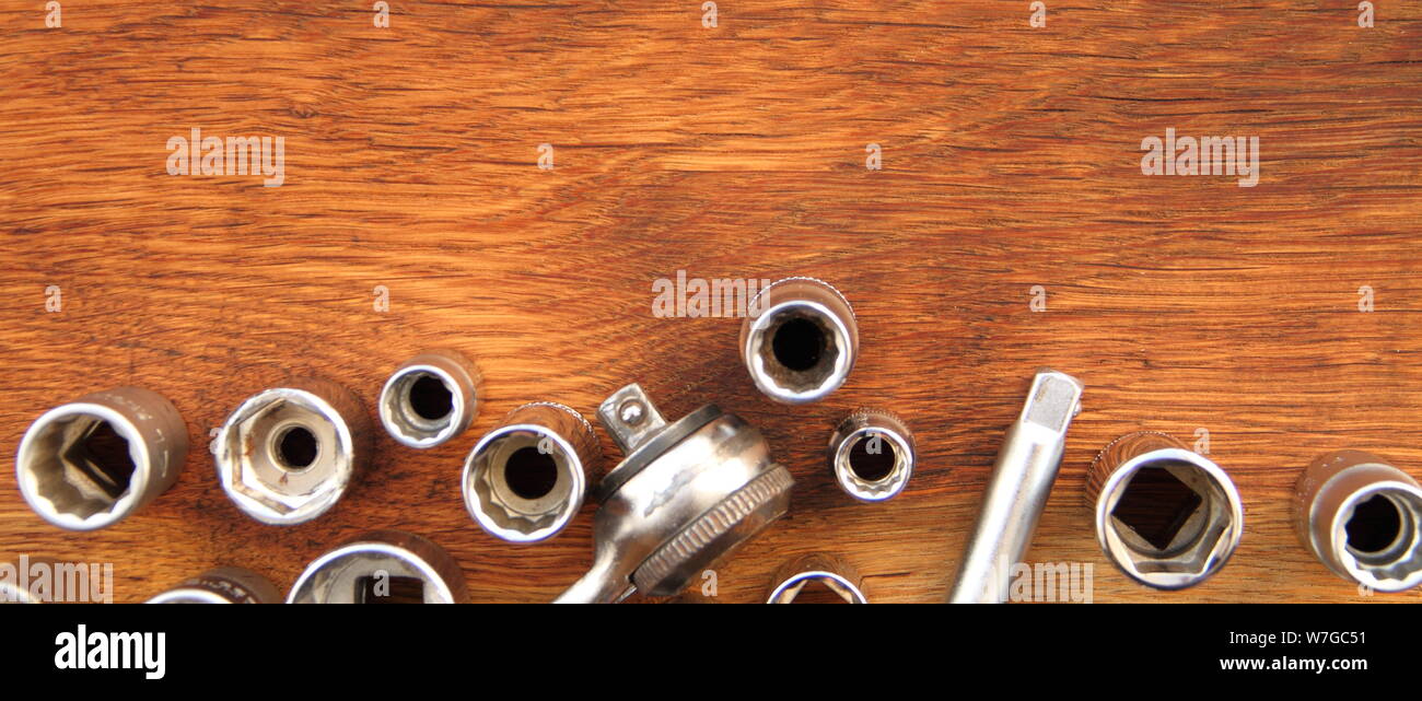 Tool on a table Stock Photo