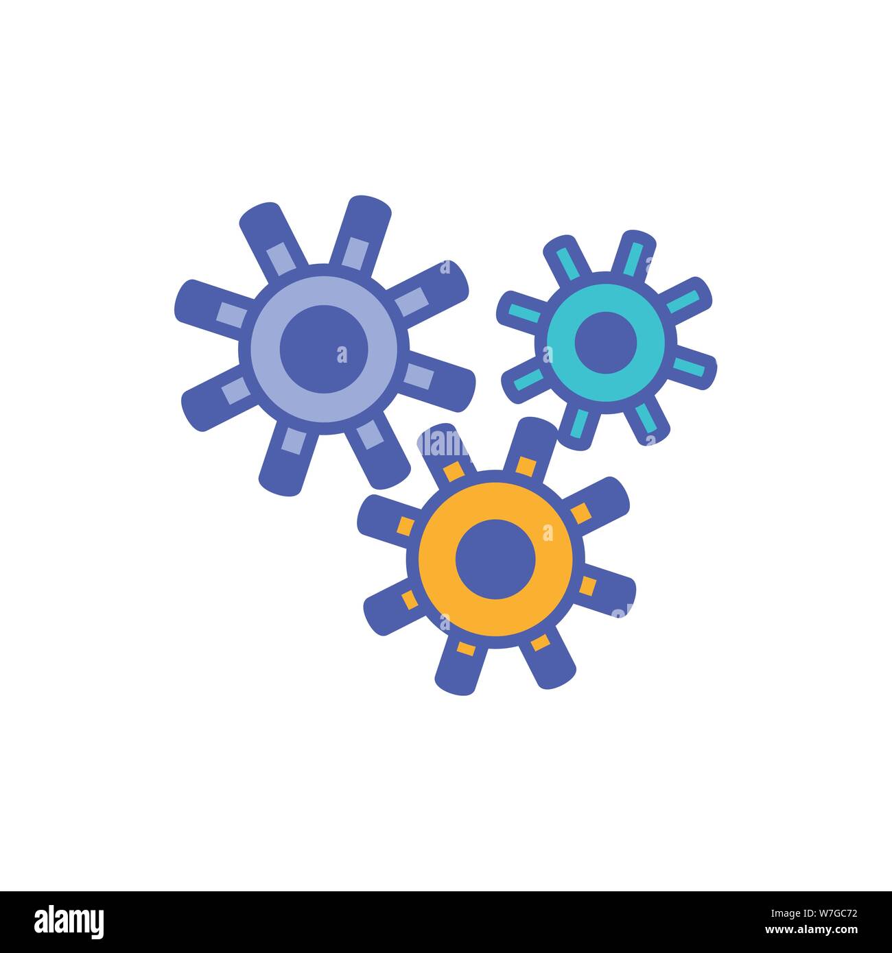 gear pinions machine isolated icon vector illustration design Stock ...