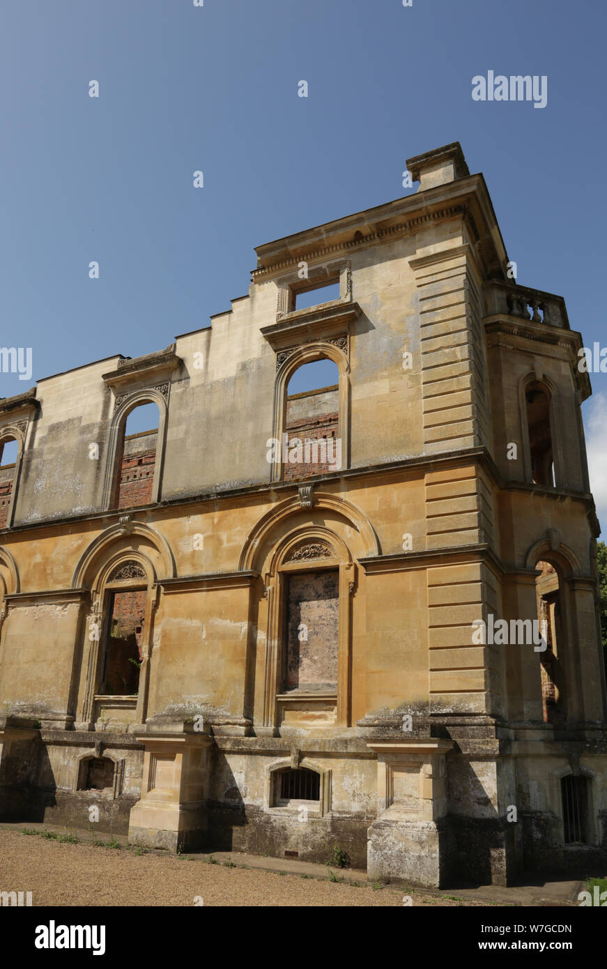 The ruins of Witley court, Great Witley, Worcestershire, England, UK