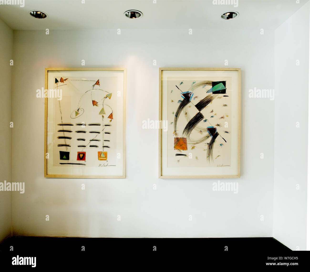Art Movement Z and Delayed Energy located in the lobby of the Claude Pepper Federal Building, Miami, Florida Stock Photo