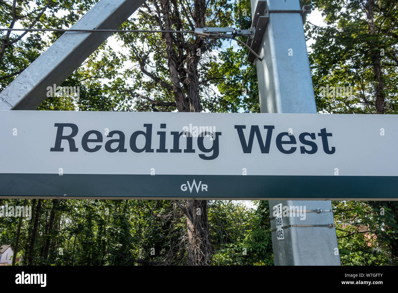 Reading West Railway Station on Oxford Road, Reading, UK Stock Photo