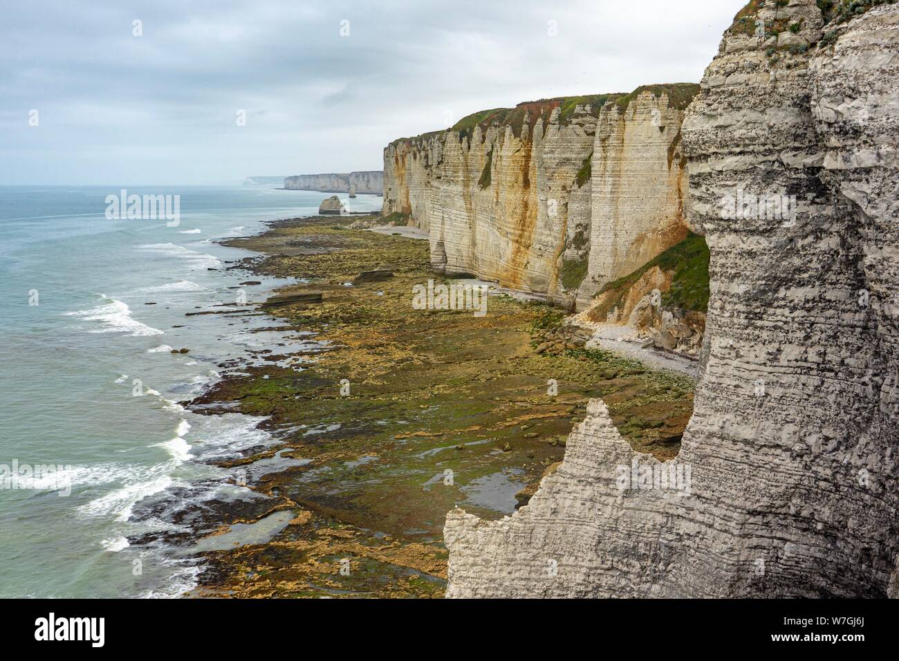 Cliffs of Etretat, Normandy France Stock Photo - Alamy