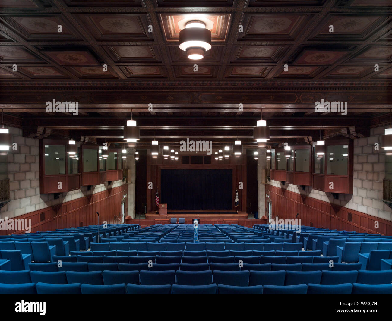Auditorium, Herbert C. Hoover Building, U.S. Department of Commerce, Washington, D.C Stock Photo