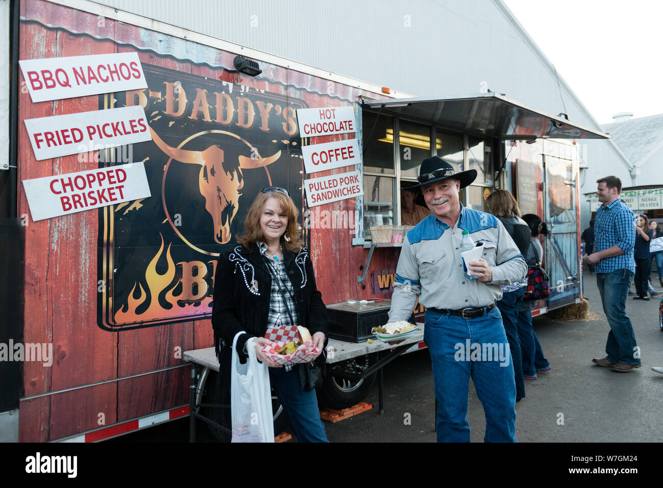 BBQ vendor at the San Antonio Stock Show and Rodeo in San Antonio