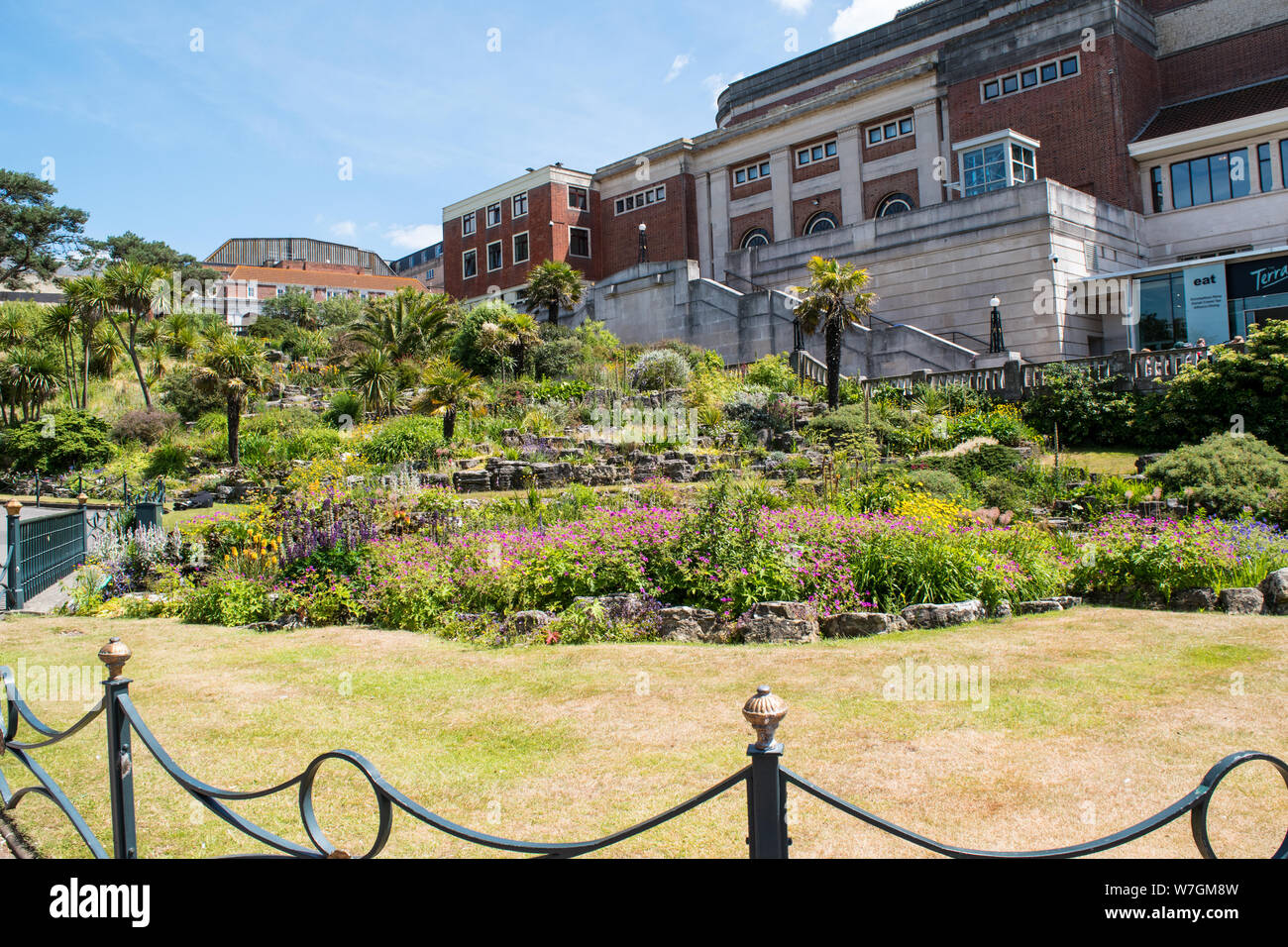 Bournemouth Pavilion Theatre and Gardens close to the seafront Stock