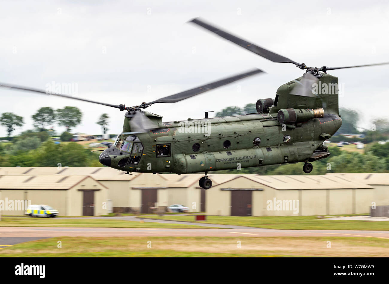 Royal Netherlands Air Force CH-47 Chinook Helicopter of 298 Squadron at RIAT 2019 Stock Photo