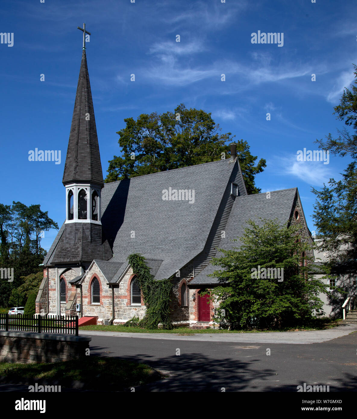 Baptist Church, Wilton, Connecticut Stock Photo