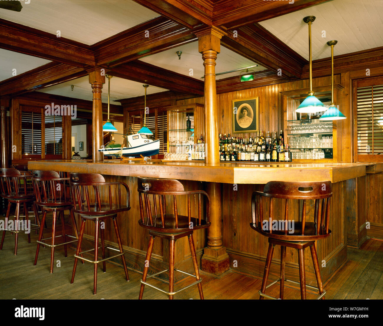Bar At The Gibson Inn A Favorite Florida Panhandle Watering Hole At The Hotel In Apalachicola Florida Stock Photo Alamy