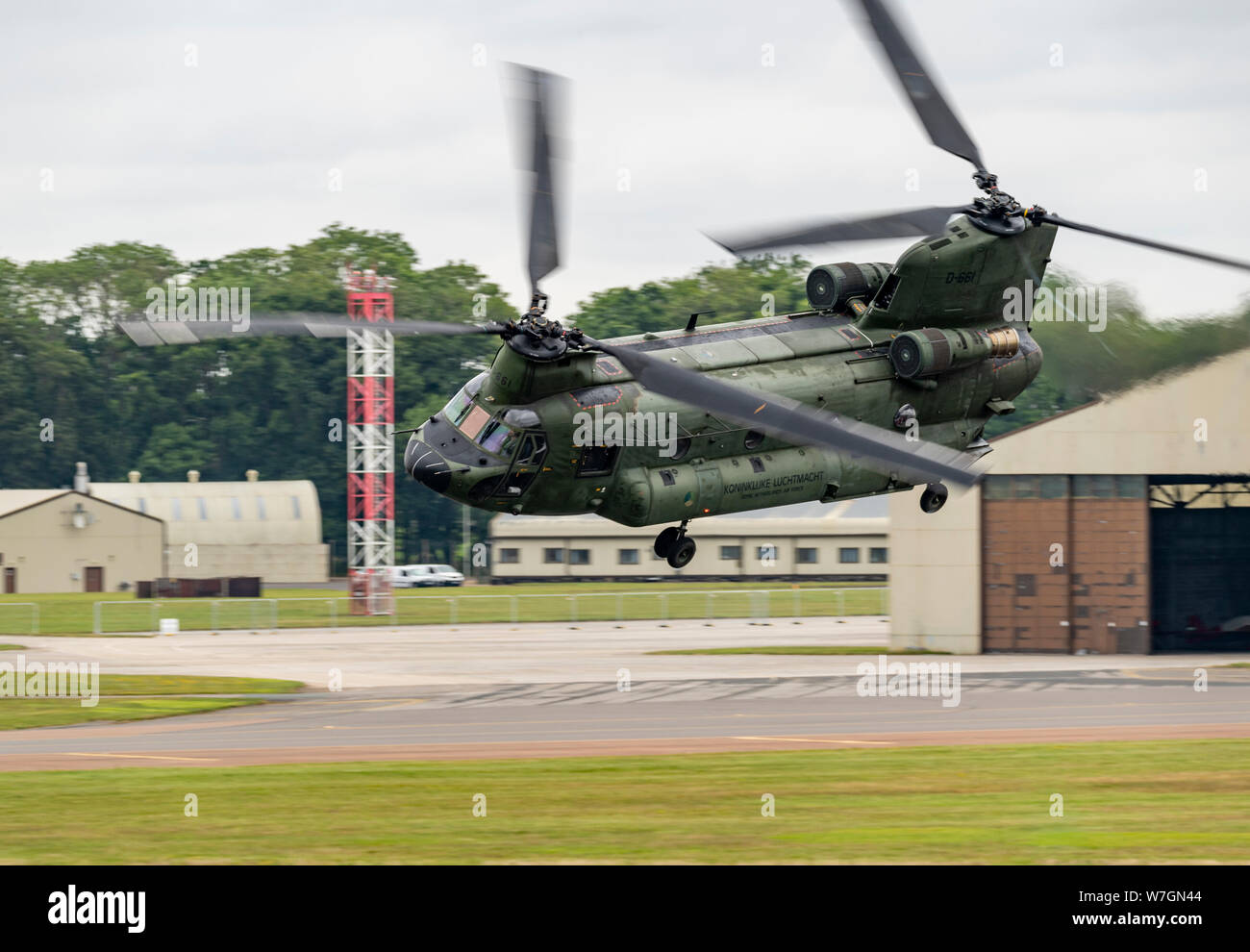 Royal Netherlands Air Force CH-47 Chinook Helicopter of 298 Squadron at RIAT 2019 Stock Photo