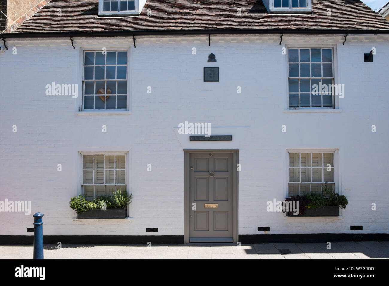 The Captain's House in Harbour Street in Whitstable, Kent, UK Stock