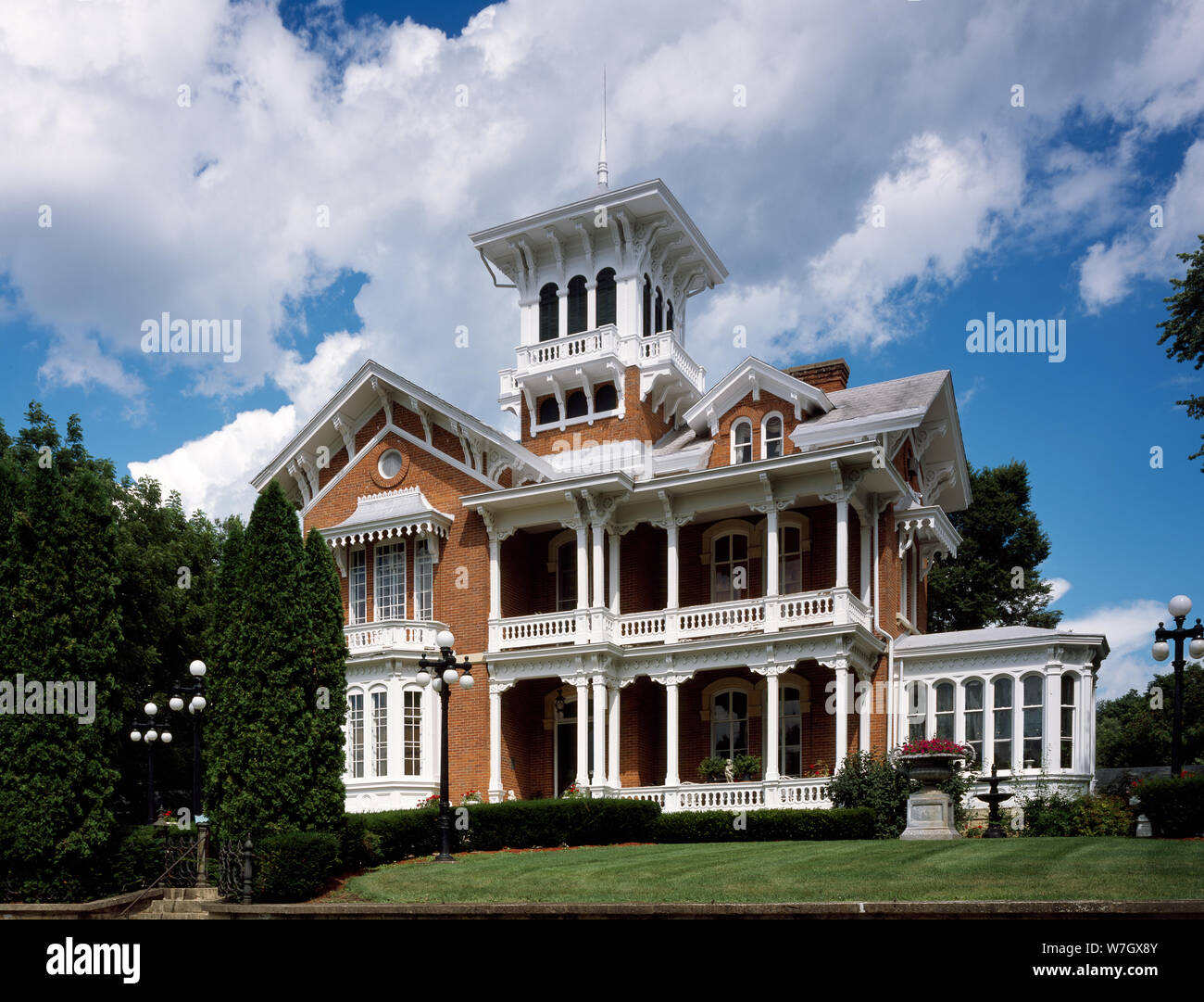 Belvedere Mansion, Galena, Illinois Stock Photo Alamy
