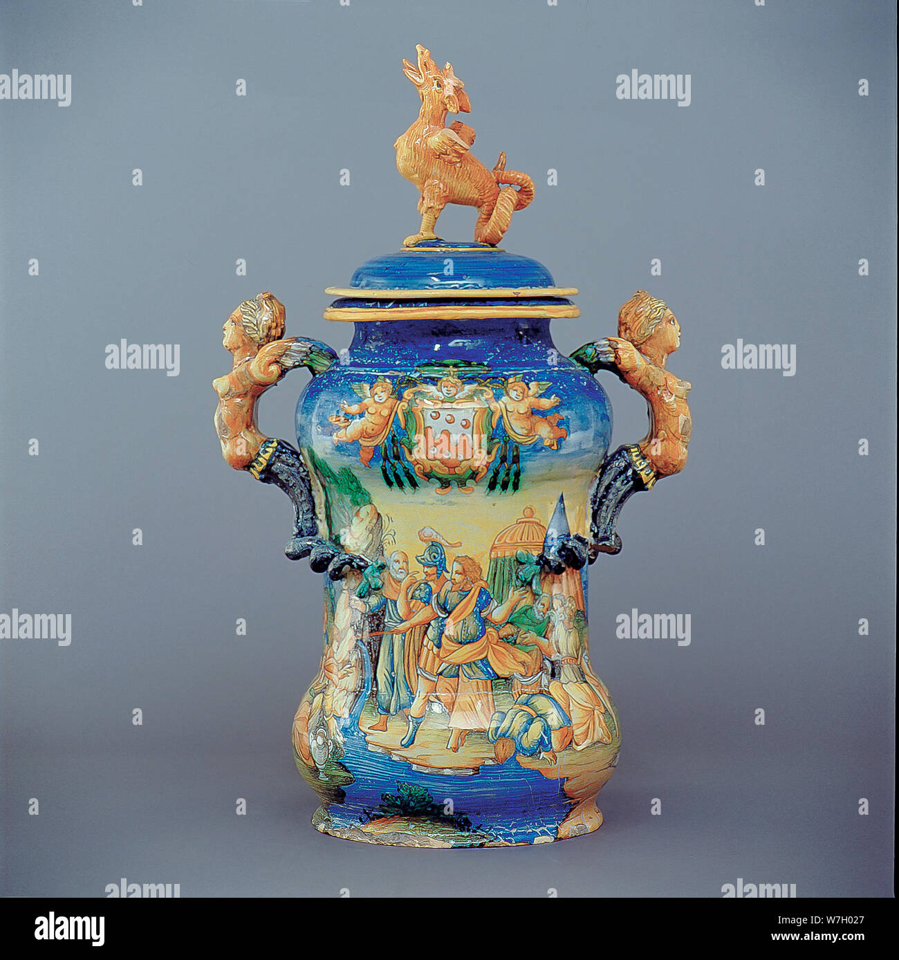 Italy Marche Loreto Museo della Santa Casa - “ Grande vaso Biansato ( Large two-handled vase ) - 1631 Stock Photo