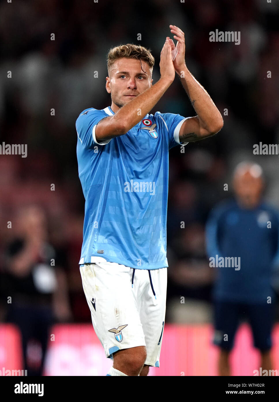 Lazio's Ciro Immobile Stock Photo