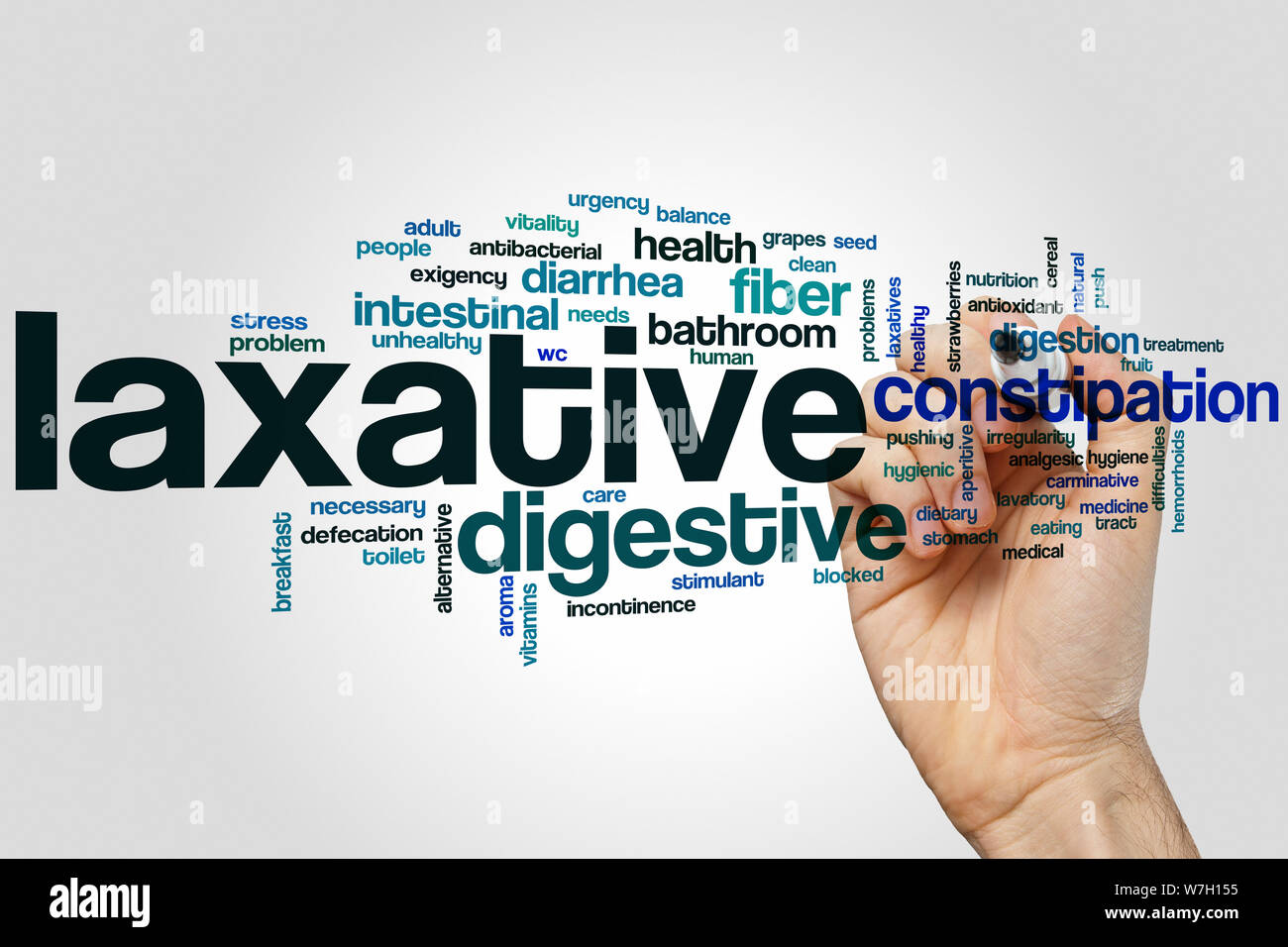 Laxative word cloud concept Stock Photo Alamy