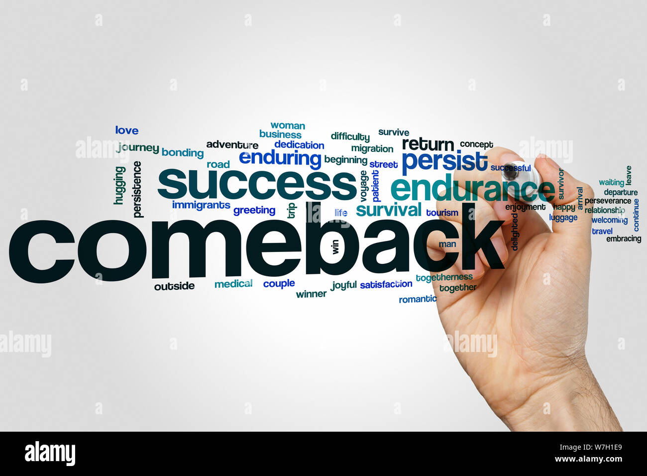 comeback-word-cloud-concept-stock-photo-alamy