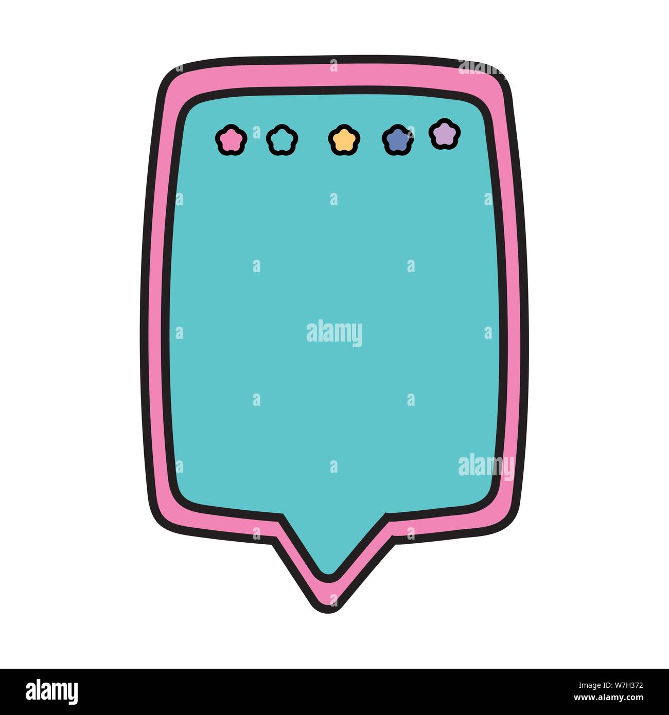 Communication bubble draw design, Message discussion conversation talk