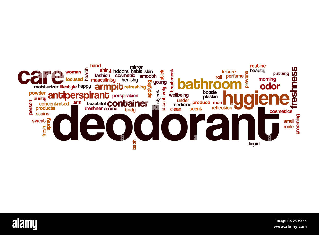 Deodorant word cloud Stock Photo Alamy
