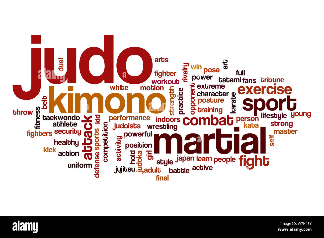 Judo word cloud Stock Photo Alamy