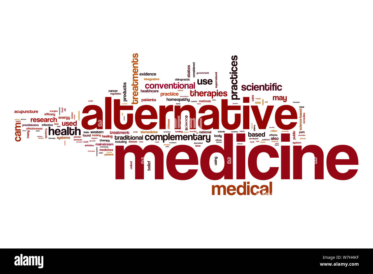 Alternative medicine word cloud Stock Photo Alamy