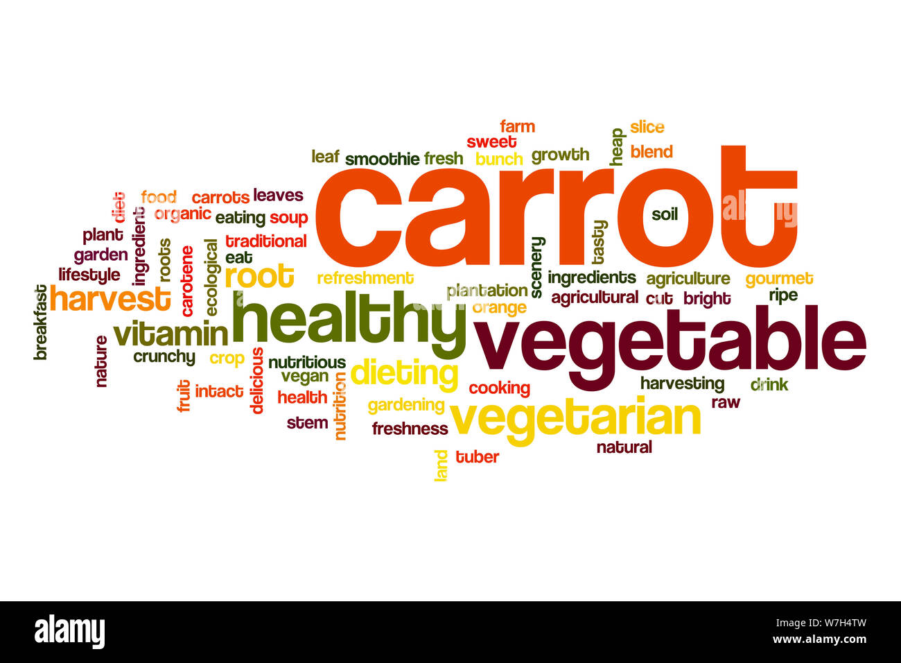 Carrot word cloud Stock Photo Alamy