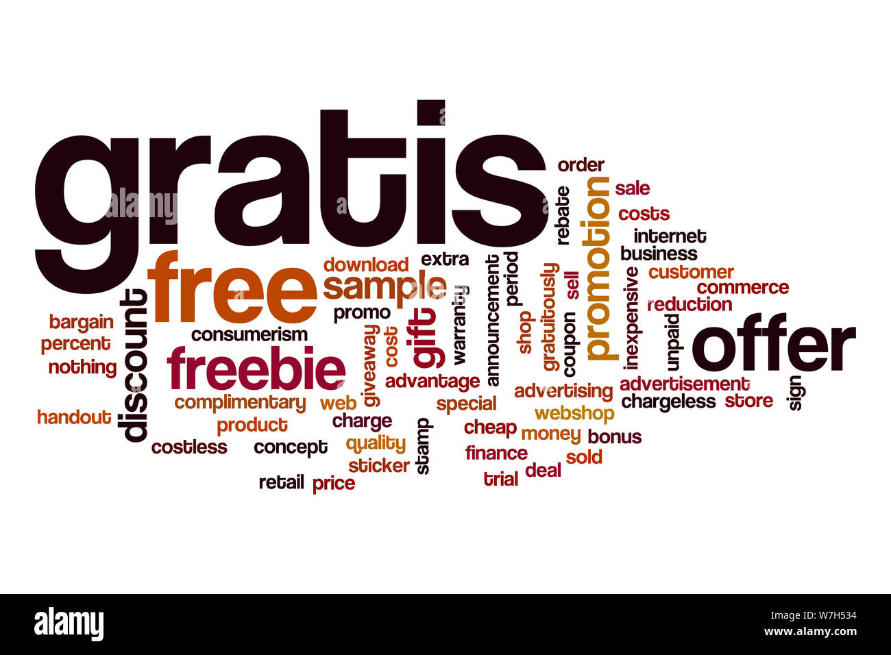 Gratis word cloud Stock Photo