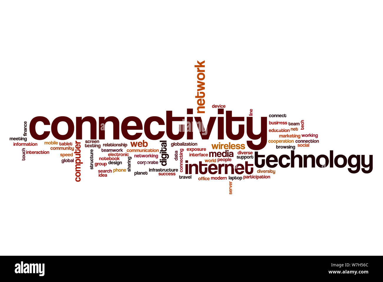 Connectivity word cloud Stock Photo - Alamy