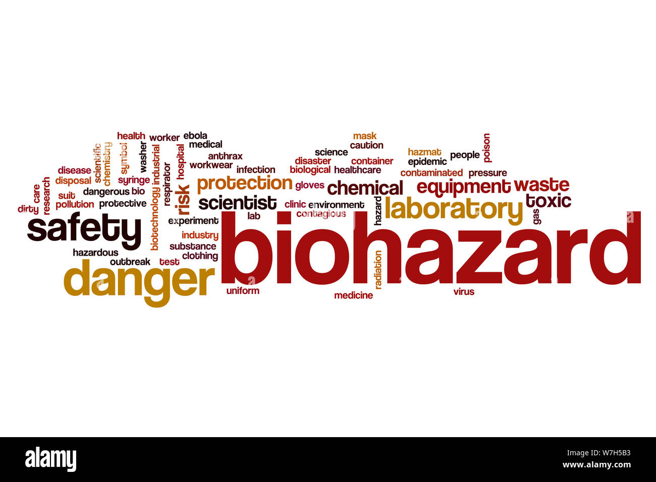 Biohazard word cloud concept Stock Photo - Alamy