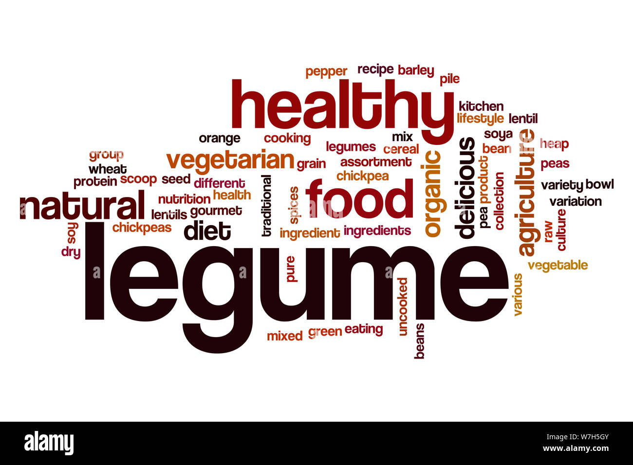 Legume word cloud concept Stock Photo